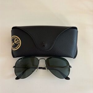 Ray Ban Aviator Total Black Polarized
